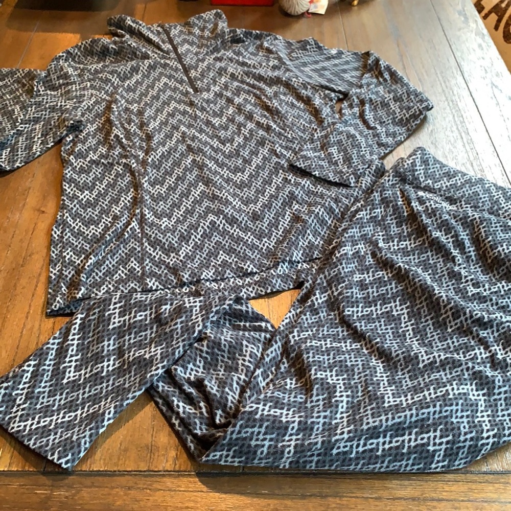 Columbia 1/4 Zip Microfleece Pullover & Legging Base Layer Set